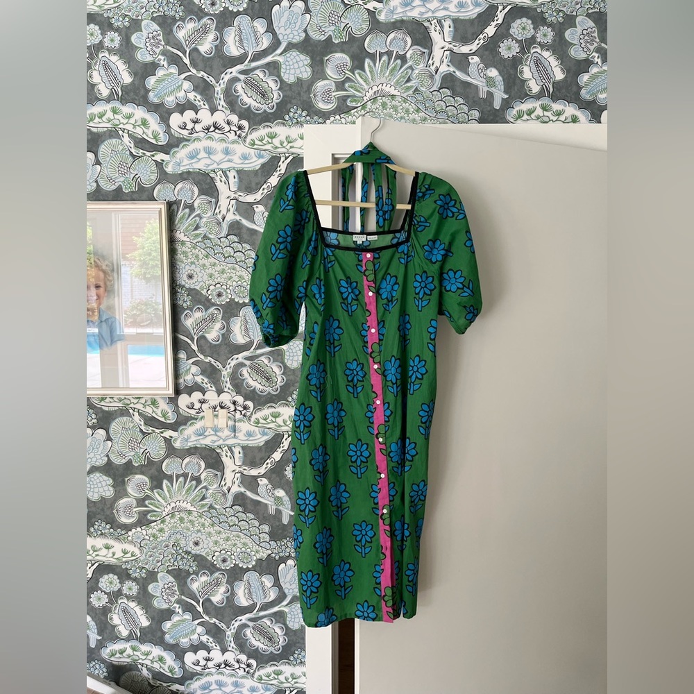 Rhodes cotton midi dress